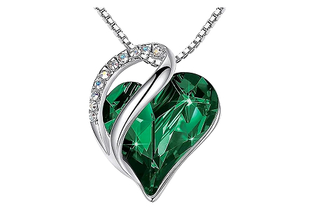 SUTLEJ TrendSetter Classic Style1Pc Heart Pendant Crystal Necklace Romantic Shinning Jewelry Gift for Girl Birthstone heart necklace - Image 9