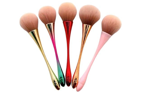 SUTLEJ Professional Nail Art Dust Cleaner Brush Soft Loose Dip Large Powder Blush Brush for Cleaning Dust And Make Up Brush (5PCS SET MULTICOLOR, Regular)